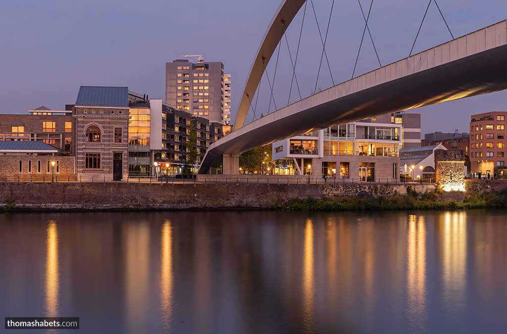 Maastricht Hoge Brug Blue Hour